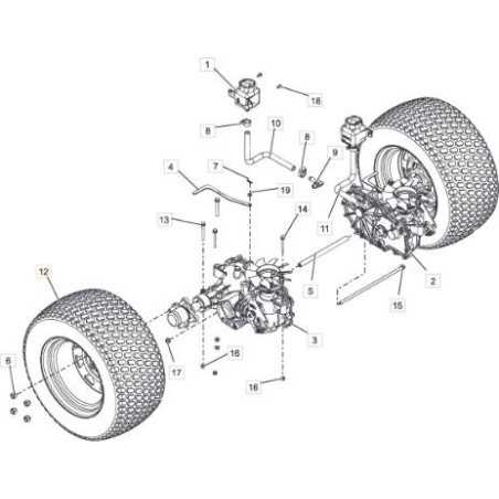 ASSEMBLAGE DE ROUES ORIGINAL STIGA 22 pouces - 118830794/1 | NewgardenParts.com