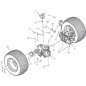 ASSIEME RUOTA 22 INCH ORIGINALE STIGA - 118830794/1