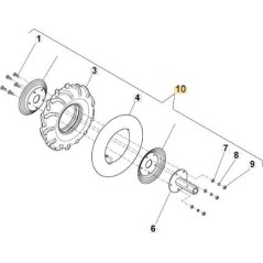 ORIGINAL STIGA WHEEL ASSEMBLY - 118802880/0