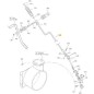 ORIGINAL STIGA CHIMNEY CONTROL ROD - 1812-1707-01