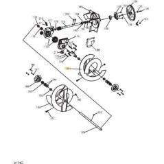 AUGER-RIGHT (seen from the front) ORIGINAL STIGA - 1811-2562-01 | NewgardenParts.com