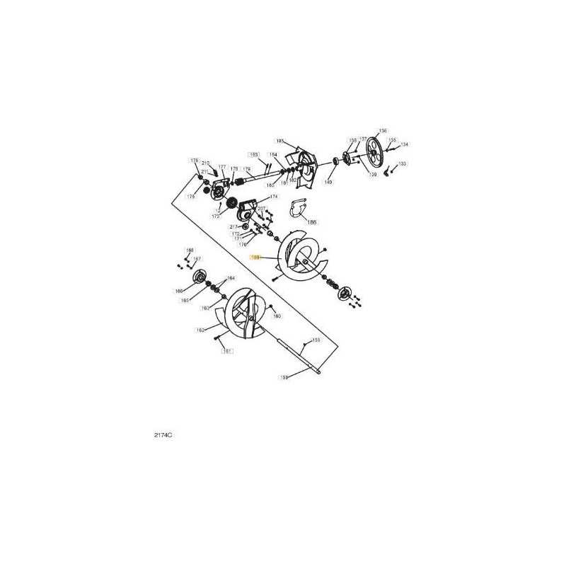 AUGER-RIGHT (seen from the front) ORIGINAL STIGA - 1811-2562-01