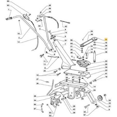 PULEGGIA CINGHIA ORIGINALE STIGA - 1483-2028-01 | NewgardenParts.com