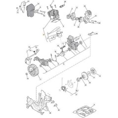 Kolbenzylinder Kettensäge P352S P350 350Q A350 XC35 183070002/0 GGP 395035