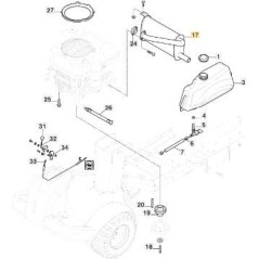 SILENCIADOR KPL x ST500 ORIGINAL STIGA - 187751509/0 | NewgardenParts.com