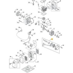CARTER DE ARRANQUE T4030-75100 -R ORIGINAL STIGA - 183058013/0 | NewgardenParts.com