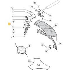 GEAR HEAD CG415.3 -RDC ORIGINAL STIGA - 183820507/0 | NewgardenParts.com