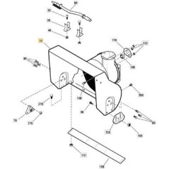 AUGER HOUSING 27 ORIGINAL STIGA - 1812-2433-01