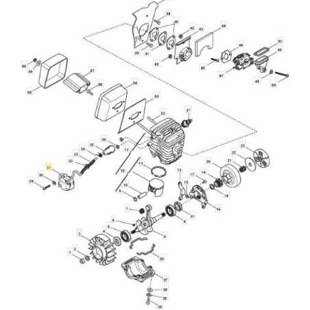ELECTRONIC COIL MS 430-480 ORIGINAL STIGA - 123044000/0 | NewgardenParts.com