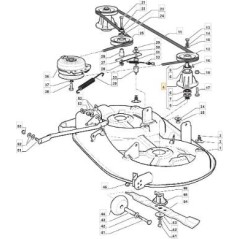 Eje de cuchilla para tractor de césped compatible CASTELGARDEN 13286718 38220701/1