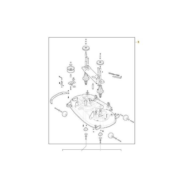 Assieme piatto di taglio ORIGINALE trattorino STIGA 108SD MTR scarico laterale