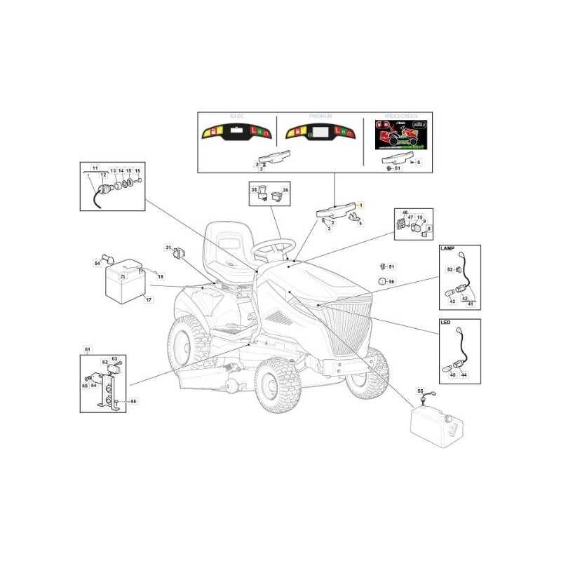 ORIGINAL STIGA tractor 2243H-SD Twin premium electronic board assembly