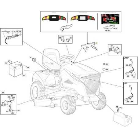 ORIGINAL STIGA tractor 2243H-SD Twin premium electronic board assembly | NewgardenParts.com