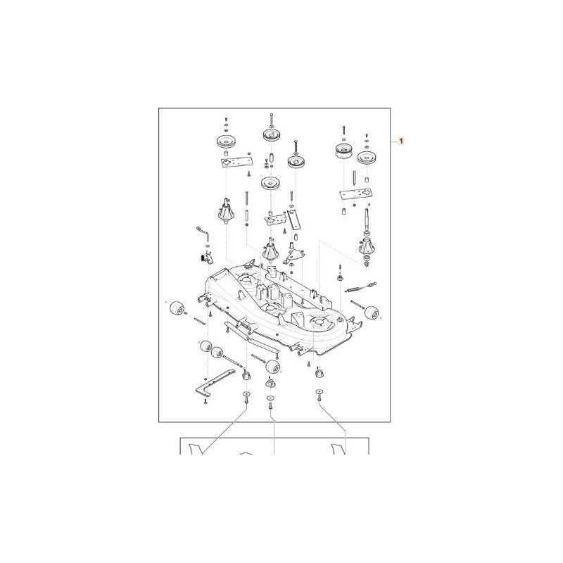 Conjunto plataforma de corte ORIGINAL STIGA 118SD MTR tractor de césped con descarga lateral