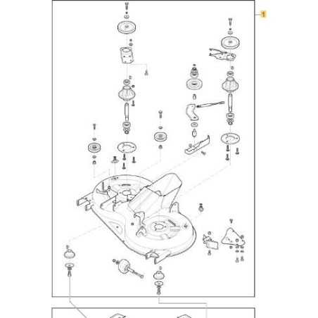 Assieme piatto di taglio ORIGINALE trattorino STIGA MP98C BLACK con raccolta | NewgardenParts.com