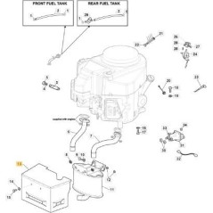 PROTECTION SILENCIEUX ZNN KAWASAKI NJ/TC ORIGINAL STIGA - 382598065/0 | NewgardenParts.com