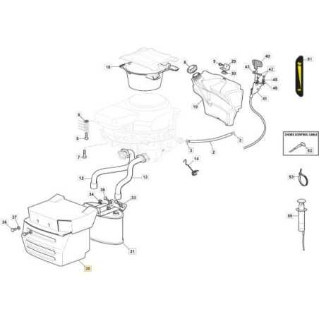 SILENCE PROTECTION. GCV 530 SD 108 ORIGINAL STIGA - 382598049/1 | NewgardenParts.com