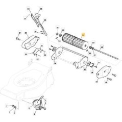ROULEAU TD/CA/M 48 TR ORIGINAL STIGA - 381007401/0 | NewgardenParts.com