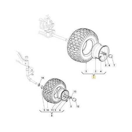 WHEEL POS.CLM-KENDA 20 K500E ORIGINAL STIGA - 382680088/0 | NewgardenParts.com