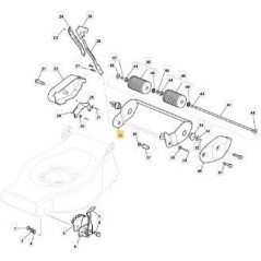 SUPPORT À ROULEAUX VNN RSB LAM. ROULEAU STIGA ORIGINAL - 381005109/1 | NewgardenParts.com