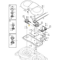 Courroie de distribution lames plates tracteur de pelouse PARK 107 M STIGA 9585-0092-01 ORIGINAL