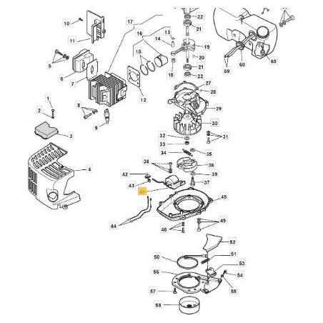 Electronic ignition coil for HT55 HT60 GGP STIGA hedge trimmer engine 6981204 | NewgardenParts.com