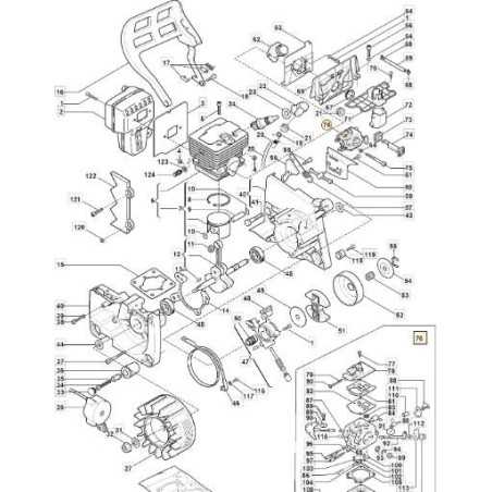 Carburatore ALPINA motosega P 400 450 460 500 510 mod.WT.429 006027 | NewgardenParts.com