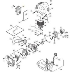ALPINA silenciador segadora STAR 22 26 31 008202 | NewgardenParts.com