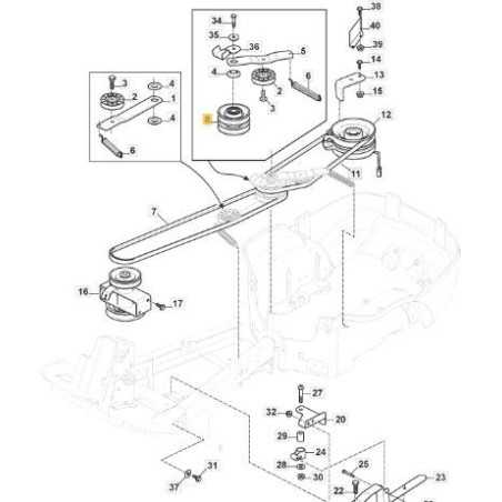 DOPPELTE ZENTRALE RIEMENSCHEIBE NV (NTN) ORIGINAL STIGA - 387605005/0 | NewgardenParts.com