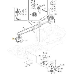 INTERMEDIATE DOUBLE PULLEY NV (NTN) ORIGINAL STIGA - 387605006/0