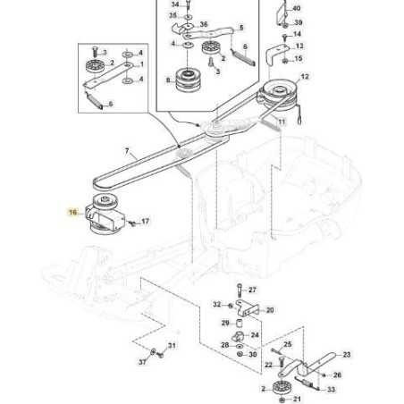 INTERMEDIATE DOUBLE PULLEY NV (NTN) ORIGINAL STIGA - 387605006/0 | NewgardenParts.com