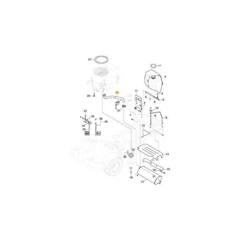 RACCORDO SCARICO PER STIGA VTWIN ORIGINALE STIGA - 387869535/0