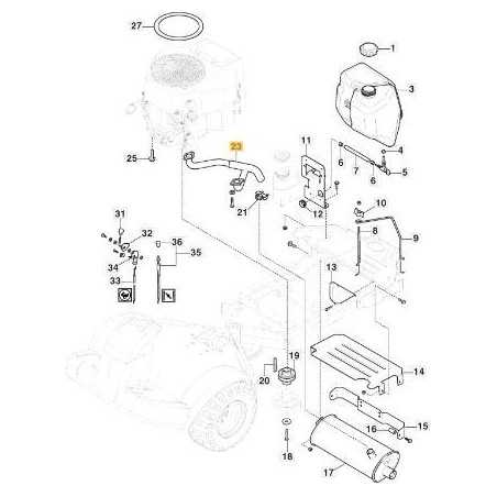 ACCESORIO DE ESCAPE PARA STIGA VTWIN ORIGINAL STIGA - 387869535/0 | NewgardenParts.com