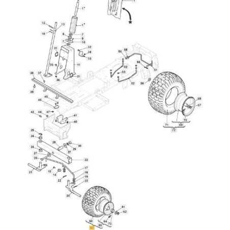 KIT ROUE AVANT 11x4 FE+WA P512 DG ORIGINAL STIGA - 384680082/0 | NewgardenParts.com