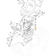 SUSPENSIONS. ORIGINAL STIGA PFM SEAT - 387754201/3 | NewgardenParts.com