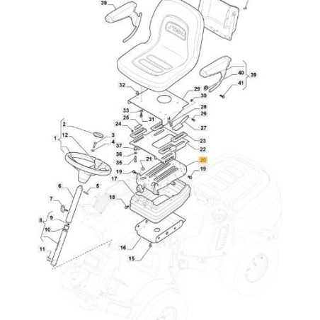 AUFHÄNGUNGEN. ORIGINAL STIGA PFM SITZ – 387754201/3 | NewgardenParts.com