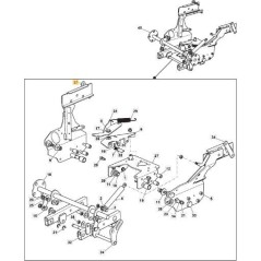 ORIGINAL STIGA RIGHT PTO TC/MP VNN FRAME ADJUSTMENT BRACKET - 382774287/0 | NewgardenParts.com