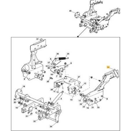FRAME ADJUSTMENT BRACKET LEFT PTO TC/MP VNN ORIGINAL STIGA - 382774289/0 | NewgardenParts.com