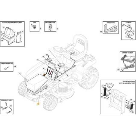 ORIGINAL STIGA MP/SD EL E-C BATTERIEUNTERSTÜTZUNG – 382785315/0 | NewgardenParts.com