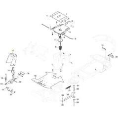 SOPORTE ÁRBOL DE DIRECCIÓN PCH VNGS ORIGINAL STIGA - 387785243/0