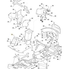 STEERING COLUMN SUPPORT PFM EL VNN ORIGINAL STIGA - 387785259/0