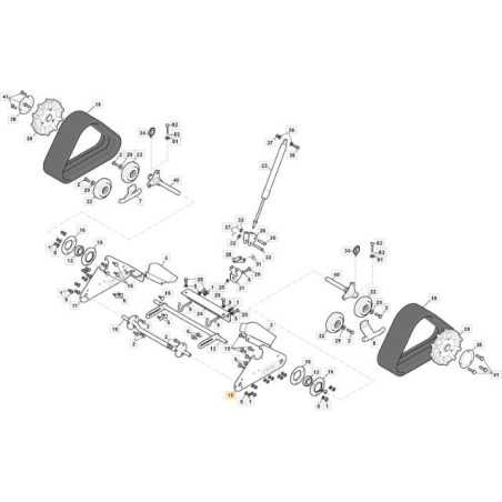 SUPPORT TO FIX BELT PLATE. DX SnTh CTF ORIGINAL STIGA - 383785019/0 | NewgardenParts.com