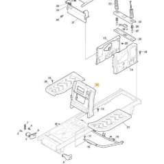 SUPPORTO PIANTONE STERZO MP/SD EL E-C ORIGINALE STIGA - 382785313/0