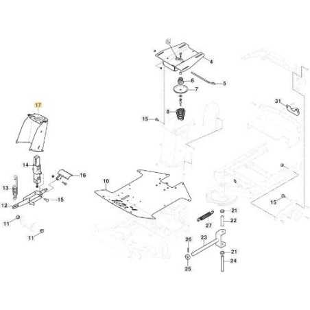 STEERING COLUMN SUPPORT PC YELLOW STIGA ORIGINAL STIGA - 387785241/1 | NewgardenParts.com