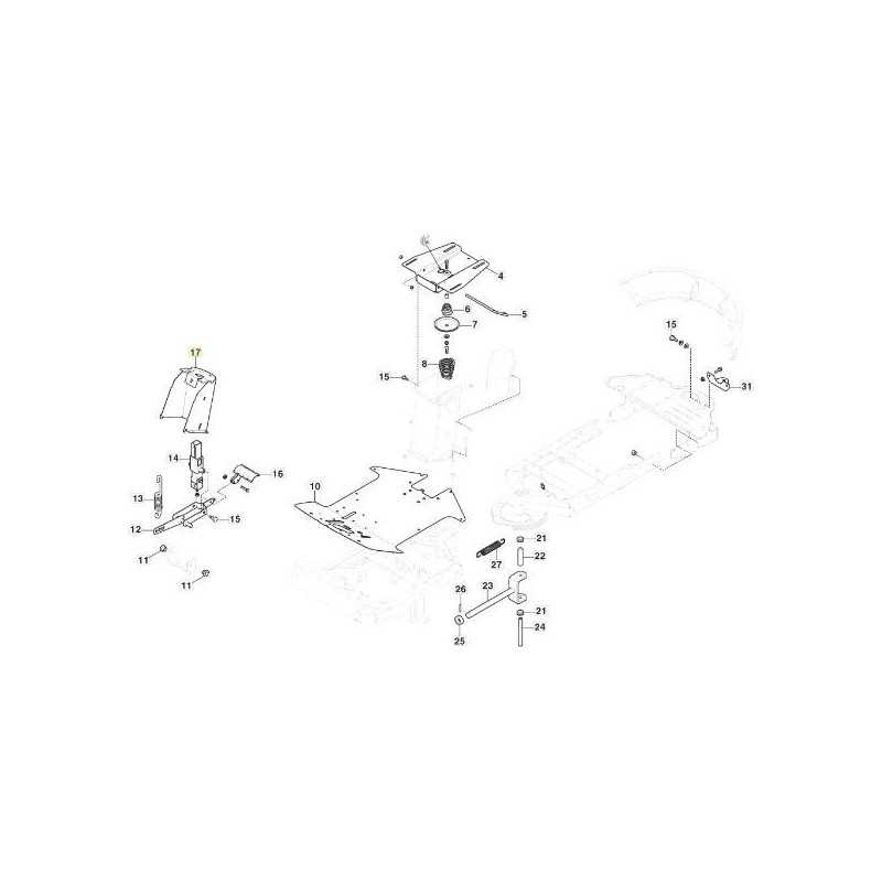SOPORTE ÁRBOL DE DIRECCIÓN PC VERDE 6005 ORIGINAL STIGA - 387785273/0