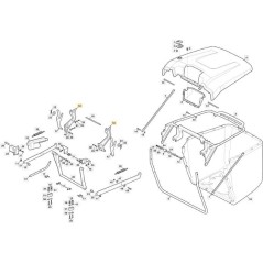 KIT SOPORTES BOLSA MP V3 ORIGINAL STIGA - 382785316/0