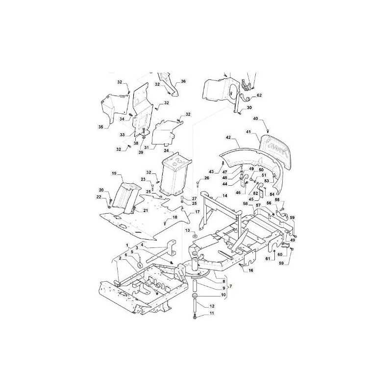 REAR FRAME PFM EL VNN ORIGINAL STIGA - 387800017/0