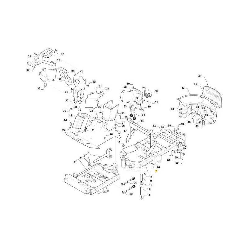 TELAIO POSTERIORE PFM VNN ORIGINALE STIGA - 387800005/1