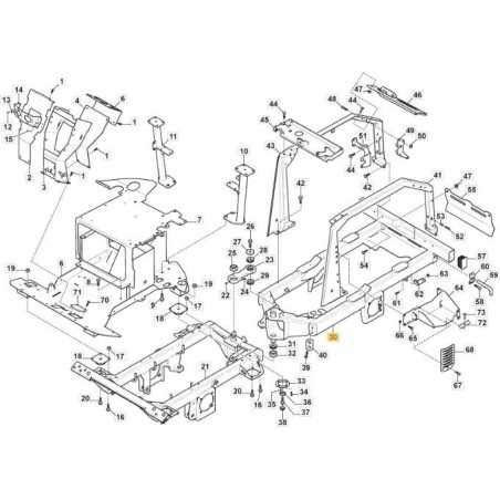 HECKRAHMEN TITAN VNG ORIGINAL STIGA - 387800027/0 | NewgardenParts.com