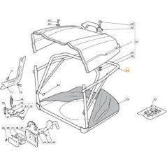 SACK FRAME NJ92 LE (ASSEMBLY) ORIGINAL STIGA - 382800110/0 | NewgardenParts.com